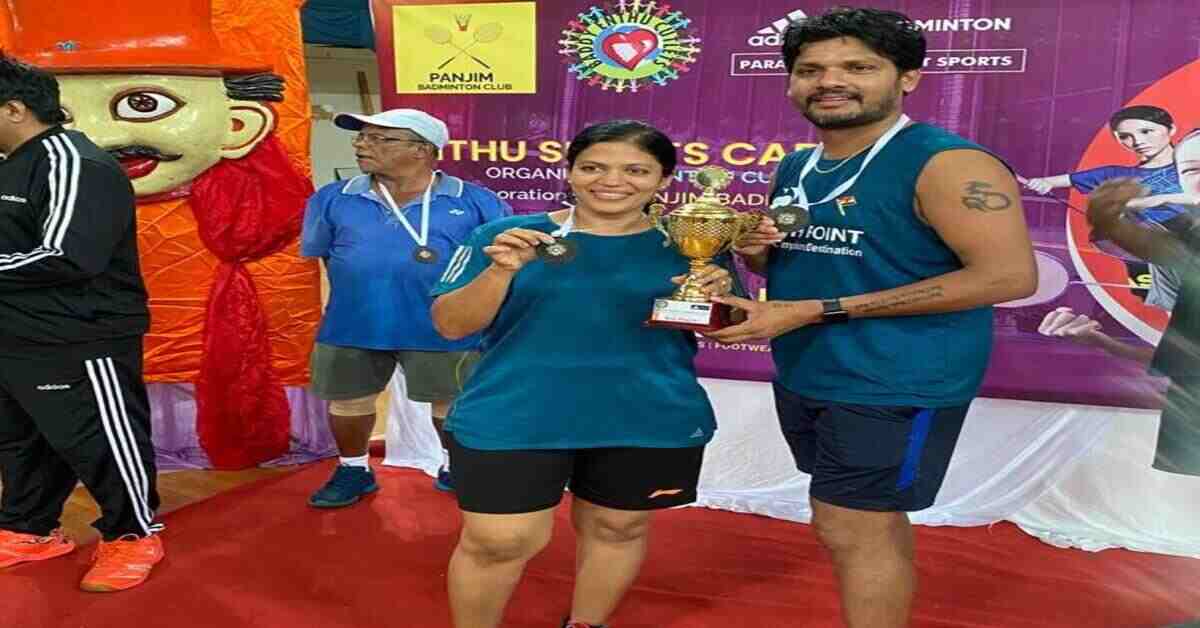 గోవా జాతీయ బ్యాడ్మింటన్ పోటీల్లో తెలుగు తేజానికి బ్రాంజ్ మెడల్