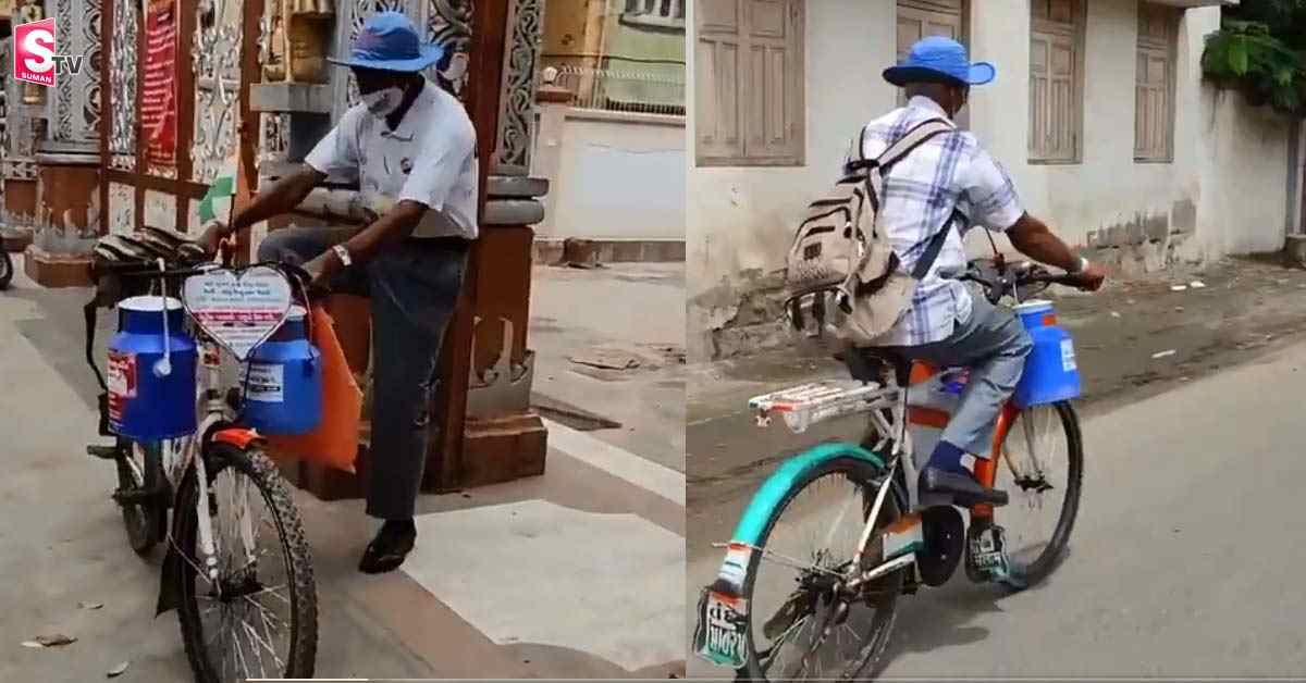 దేవాలయాల్లో వృథాగాపోయే పాలను సేకరిస్తున్న మిల్క్‌ మ్యాన్‌!