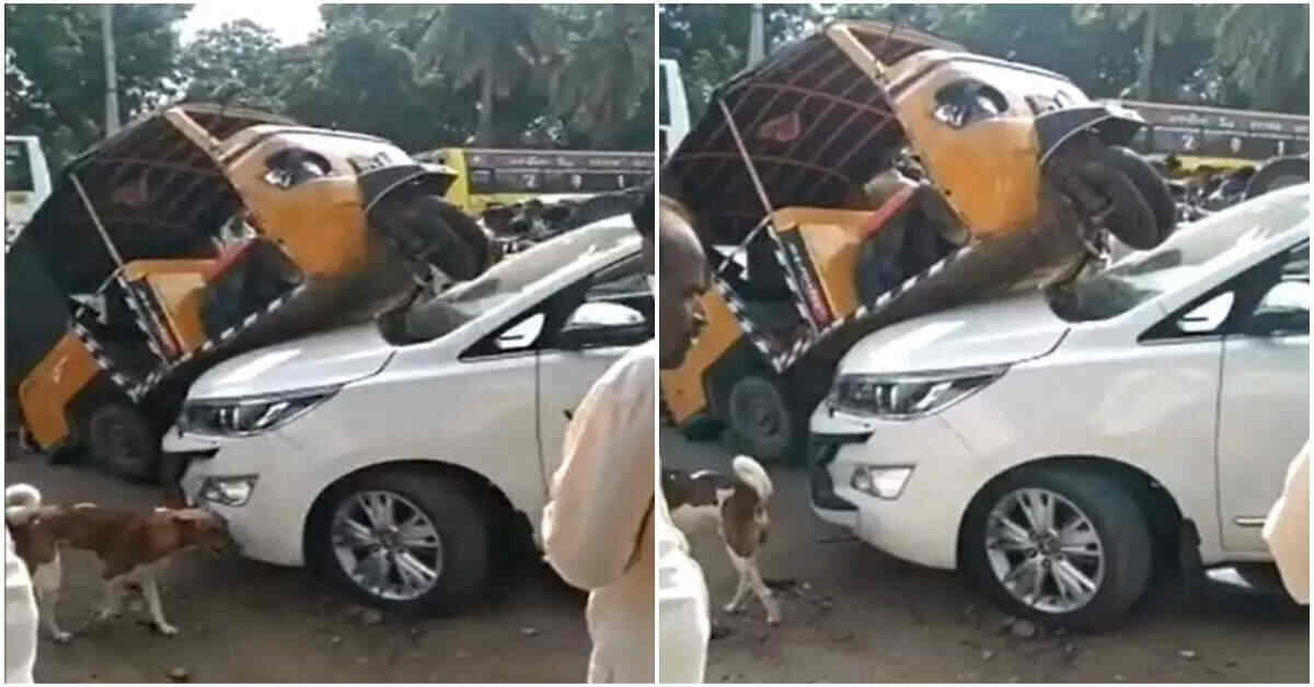 అంతా ఆటో ఎక్కుతారు, కానీ ఆ ఆటో మాత్రం కారెక్కేసింది