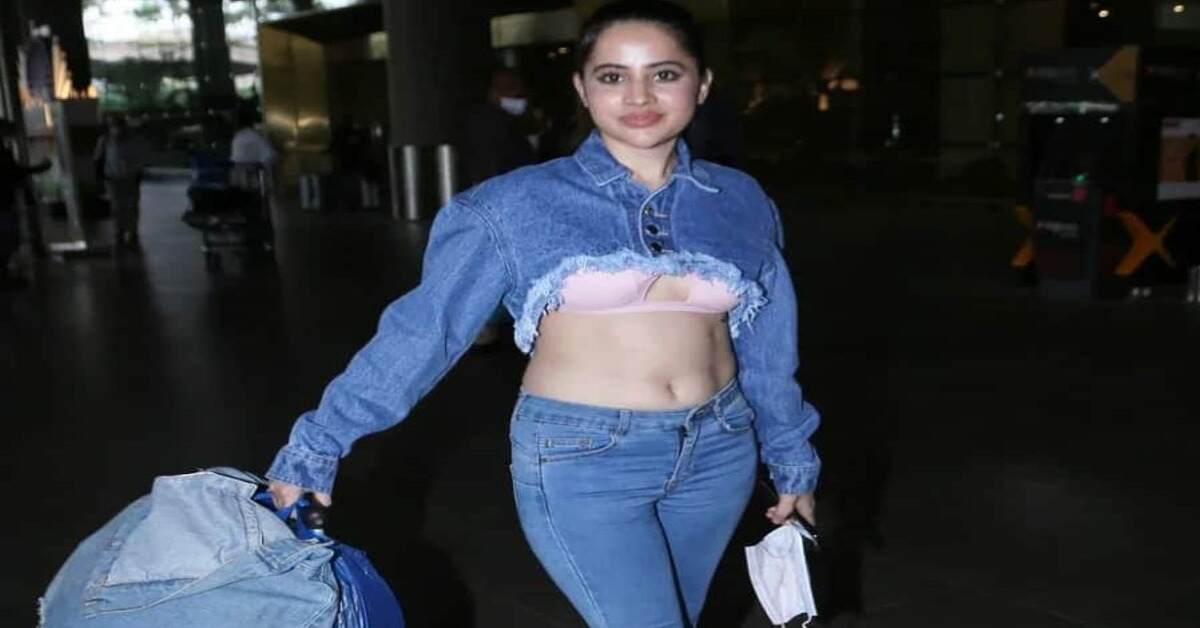నడుం దగ్గర షర్టును చించేసి.. ఎయిర్ పోర్ట్ లో ఆ నటి ఎక్స్ పోజింగ్
