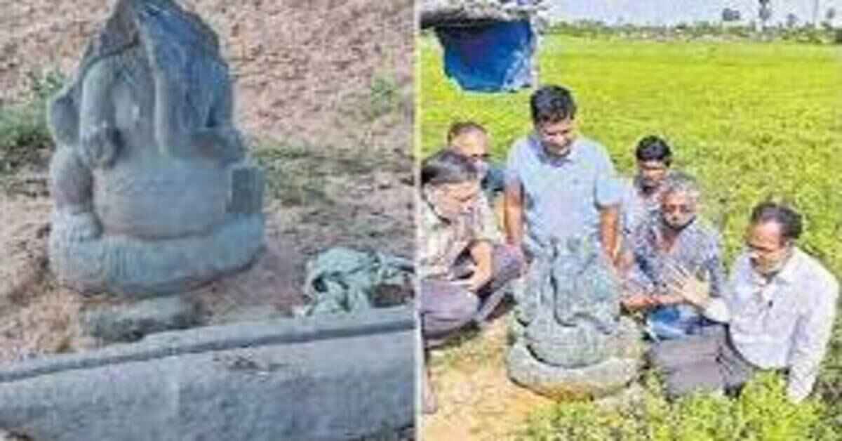 వినాయక చవితిరోజు అద్భుతం.. పొలం దున్నుతున్న రైతుకు విగ్రహం