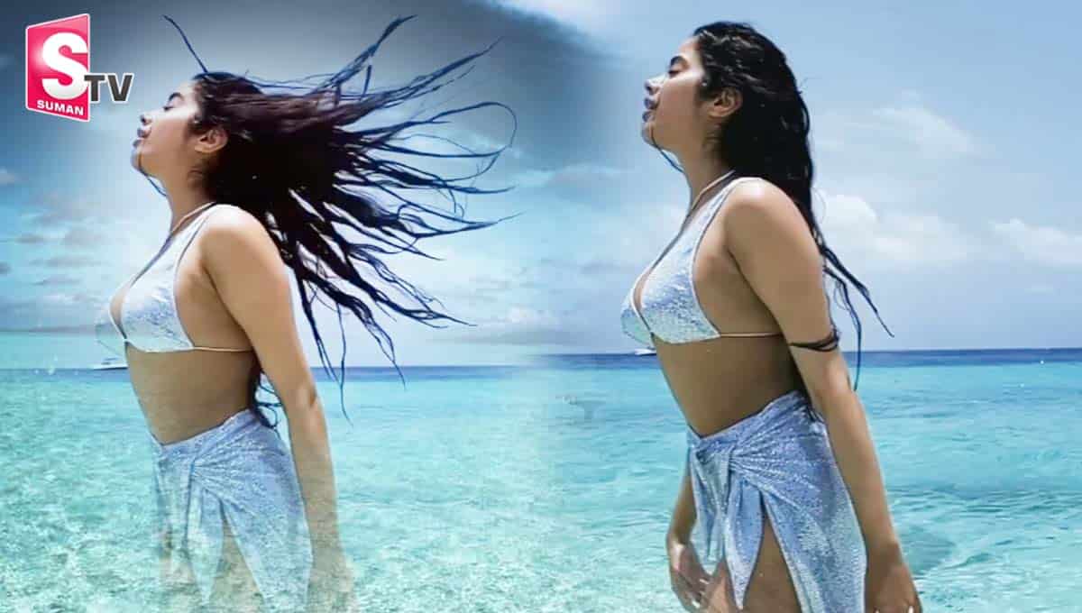 జాన్వీ క‌పూర్ అందాల ఆర‌బోత‌.. వీడియో వైర‌ల్