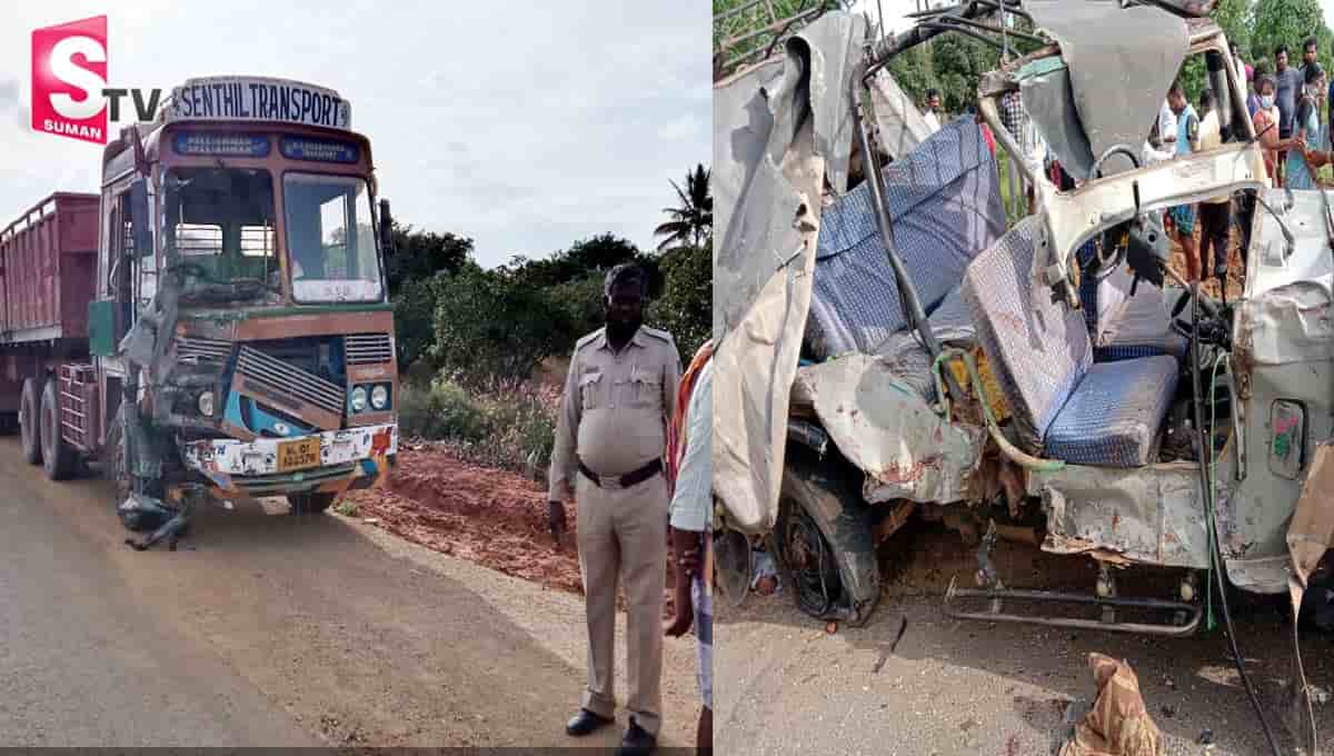 కర్ణాటకలో రోడ్డు ప్రమాదం.. 8 మంది ఏపి కూలీలు దుర్మరణం!