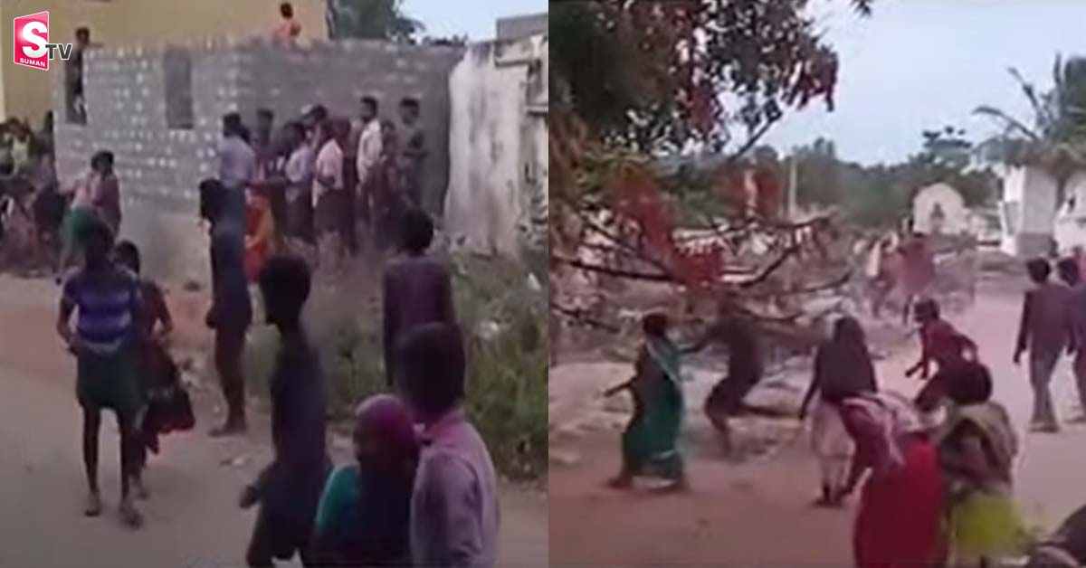 గణేష్ నిమజ్జన వివాదం.. రాళ్లు, రప్పలతో కొట్టుకున్న గ్రామస్తులు