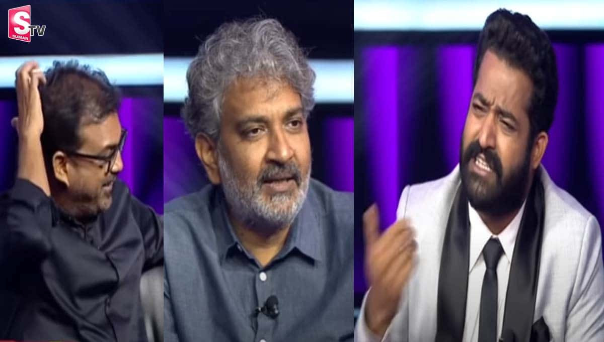 ఆట పట్టిస్తూనే.. కొరటాల, రాజమౌళిపై ఎన్టీఆర్ సీరియస్.. వీడియో వైరల్