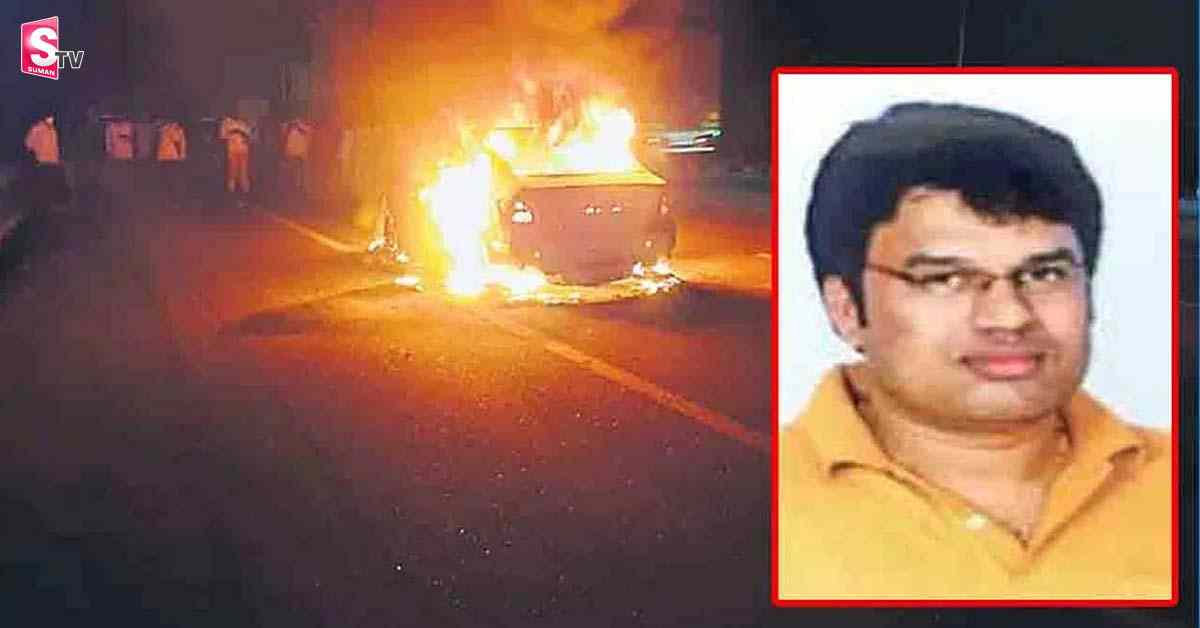 ఓఆర్‌ఆర్‌పై కారు దగ్ధం.. సజీవదహనమైన వ్యక్తి ఘటనలో నమ్మలేని నిజాలు