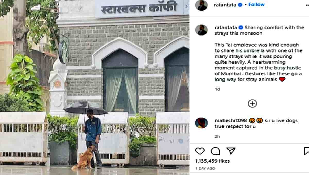 ర‌త‌న్ టాటా మనసు గెల్చుకున్న తాజ్ హెట‌ల్ ఉద్యోగి.. ఫోటో వైరల్