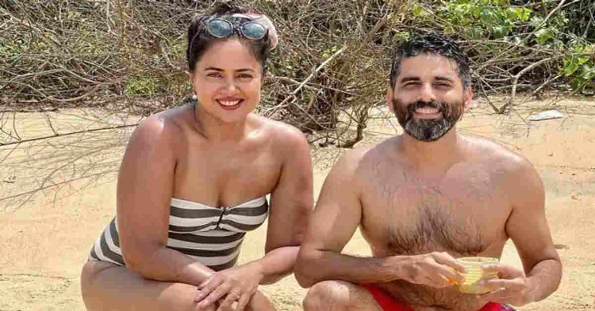 పెళ్లైతే ఎంటీ.. తగ్గేదే లేదు అంటూ.. భర్తతో అర్ధ నగ్నంగా సమీరా