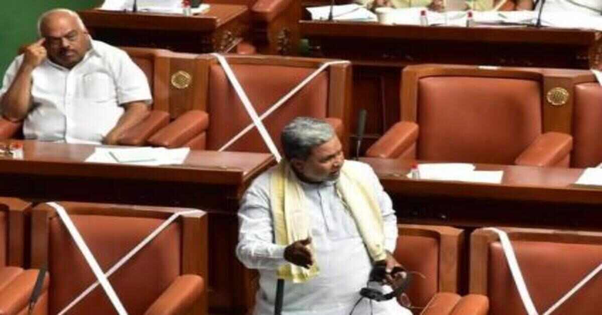 అత్యాచారంపై అసెంబ్లీలో చర్చ, ఊడిపోబోయిన సిద్దరామయ్య పంచె