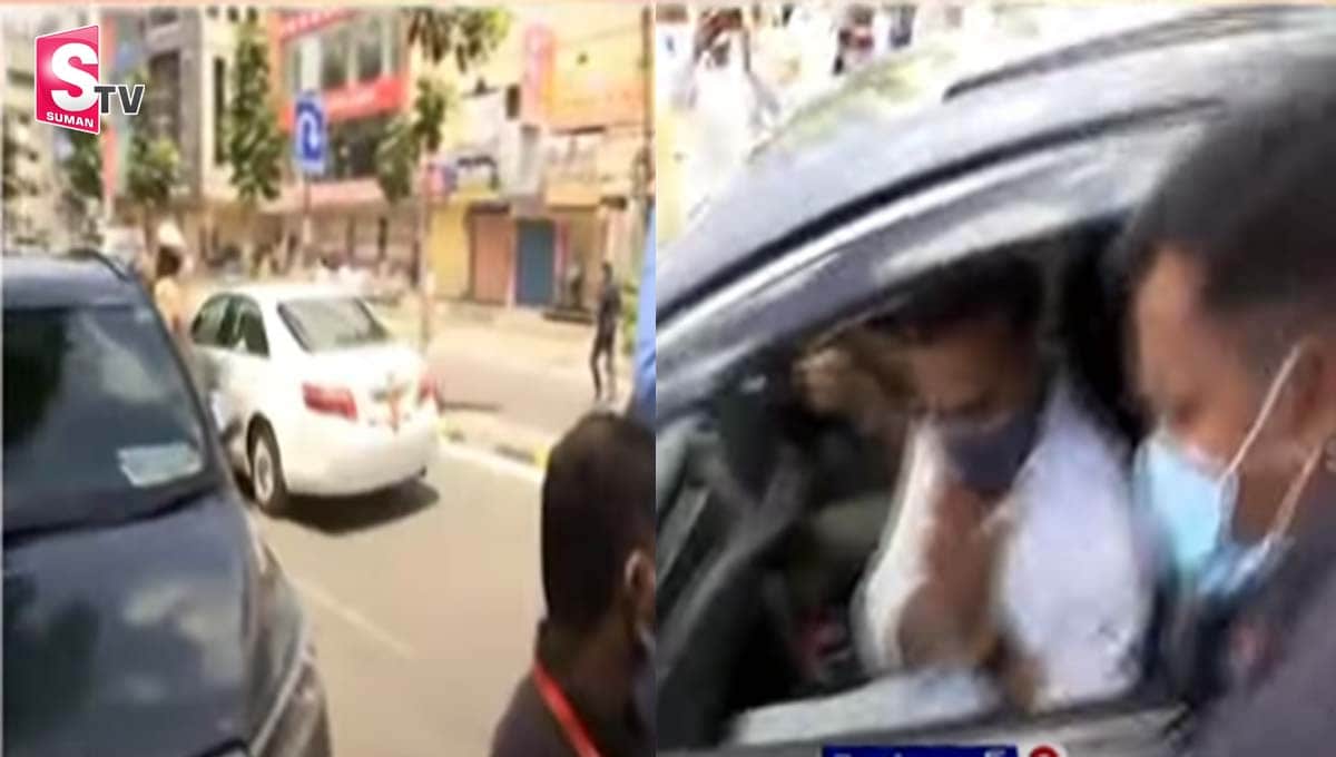 రాంగ్ రూట్ లో కేటీఆర్ కారు? అడ్డుకున్న ట్రాఫిక్ పోలీస్!