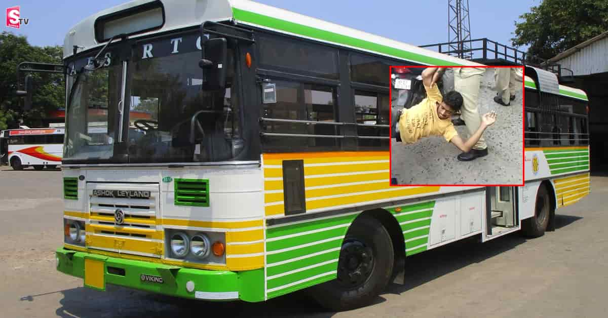 పెట్రోల్ రేట్లు తగ్గించాలని బస్సుకు నిప్పు పెట్టిన యువకుడు