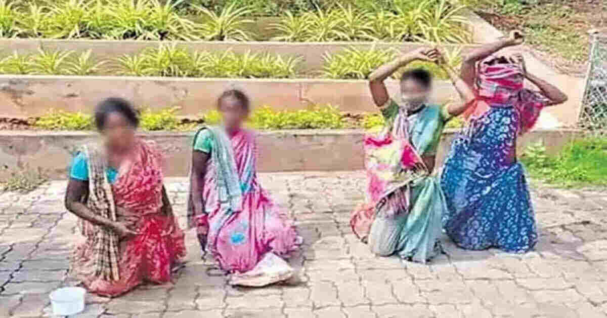 ద్వారకా తిరుమలలో దారుణం.. మహిళలను మోకాళ్లపై కూర్చోబెట్టి
