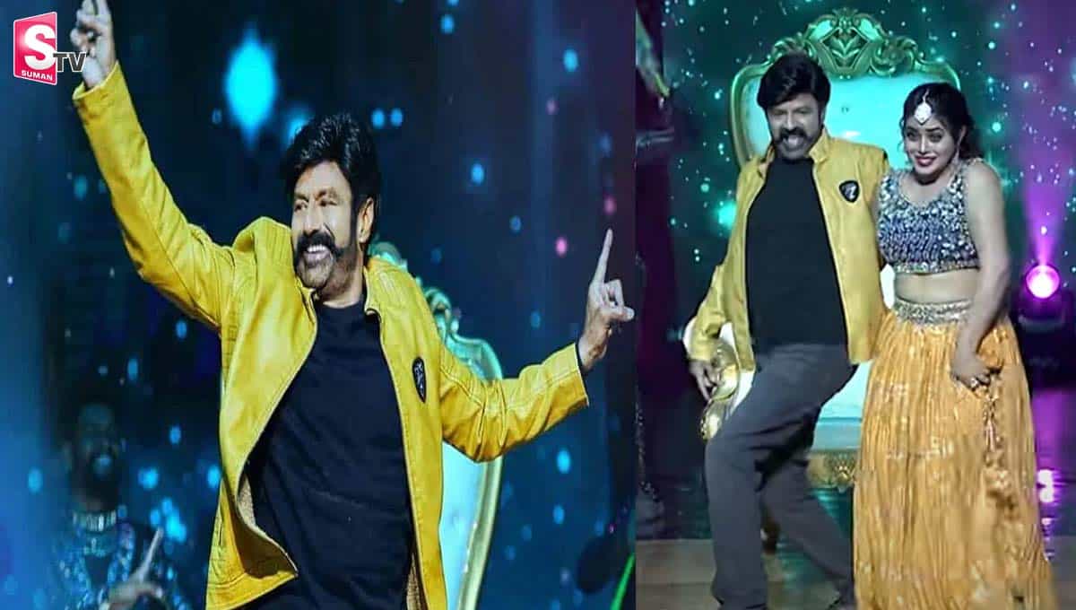 అన్‌స్టాప‌బుల్ స్టేజ్ పై తగ్గేదే లే అంటున్న బాలయ్య..!