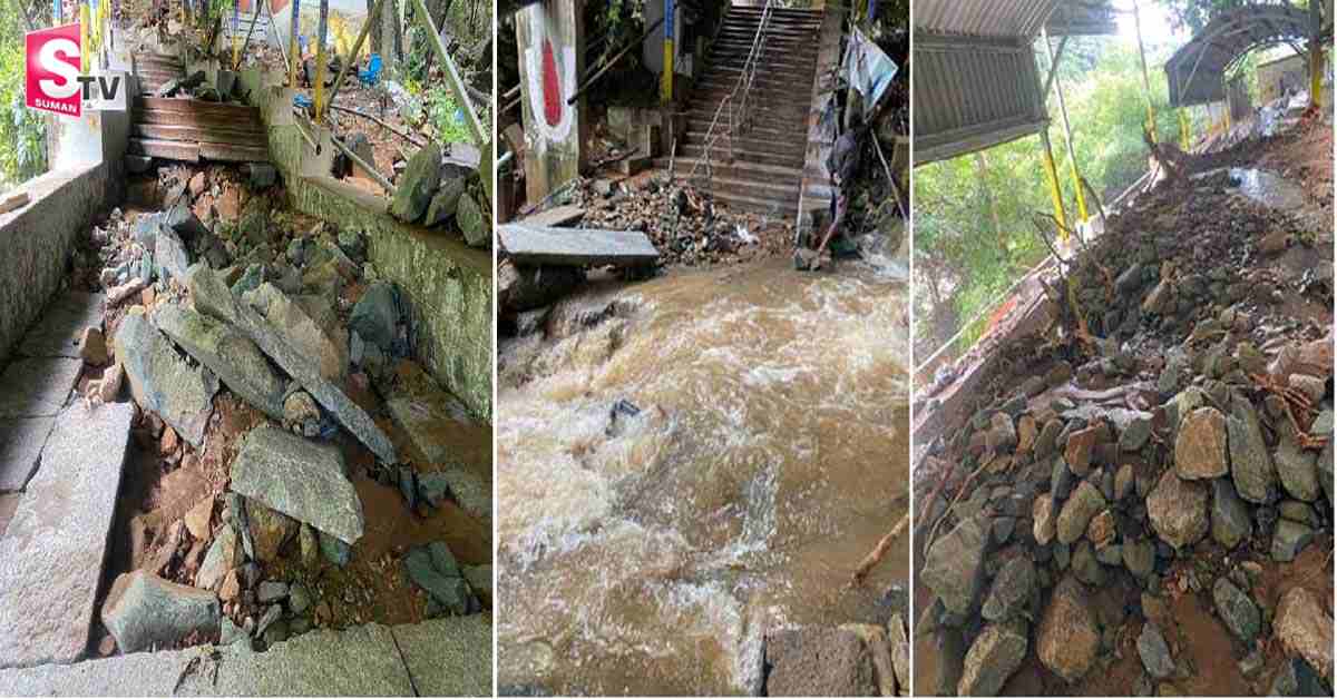 వరదనీటి గుప్పిట్లో చిక్కుకున్న తిరుమల- తిరుపతి