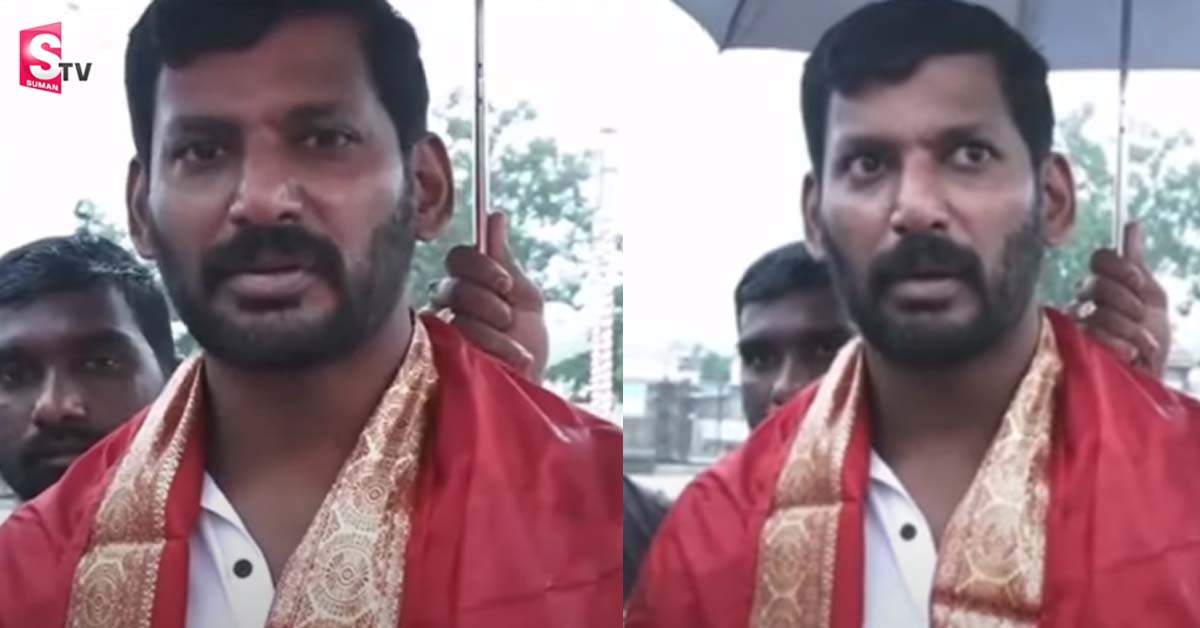 తిరుమల శ్రీవారిని దర్శించుకున్న హీరో విశాల్‌..