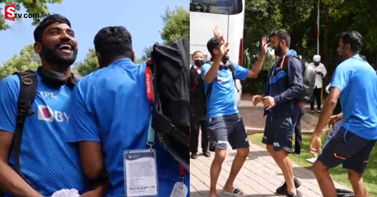 విజయానందంలో టీమిండియా ఆటగాళ్ల స్టెప్పులు! వీడియో వైరల్