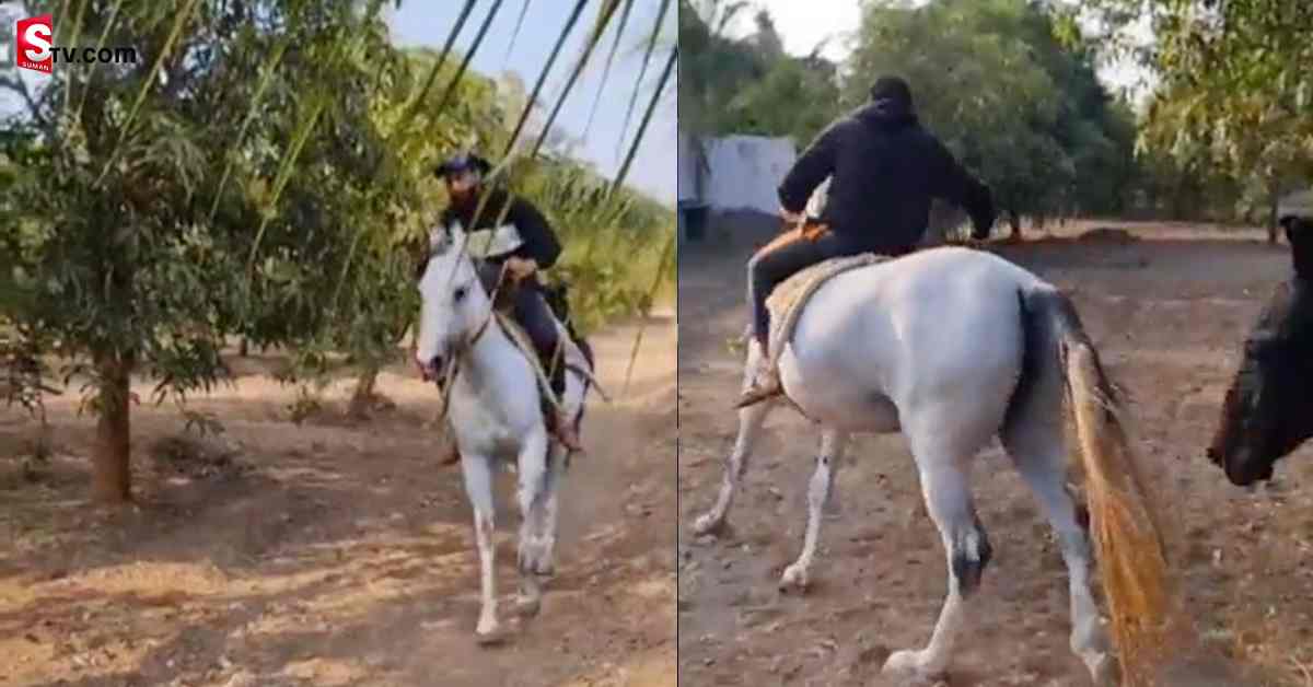 మగధీర లెవల్లో గుర్రపు స్వారీ చేస్తున్న టీమిండియా క్రికెటర్‌! వీడియో వైరల్‌