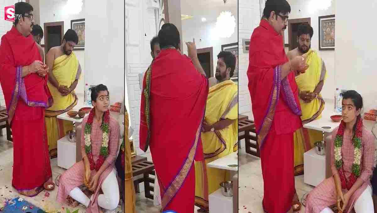 హీరోయిన్ రష్మిక ఇంట్లో ప్రత్యేక పూజలు! కారణం..?