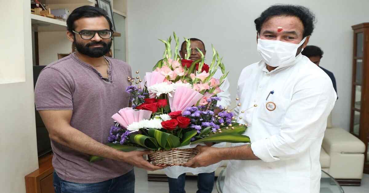 సాయి ధరమ్ తేజ్ తో కేంద్ర మంత్రి కిషన్ రెడ్డి భేటీ.. ఎందుకంటే