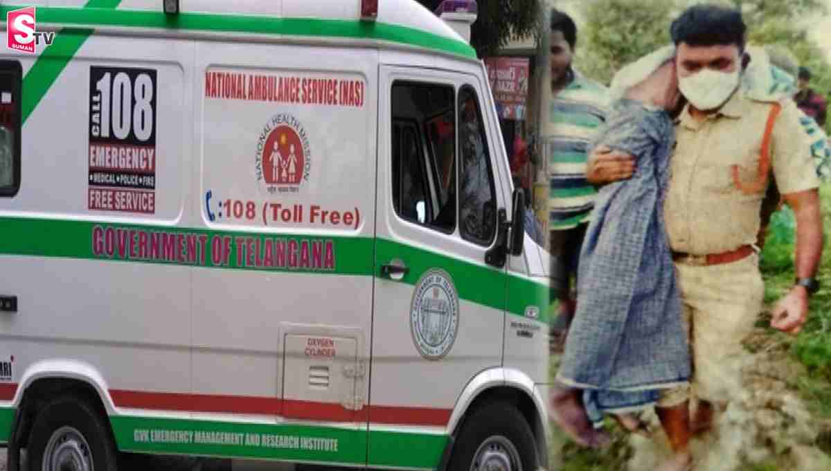సెల్యూట్ : వృద్ధుడిని భుజాలపై  మోసుకెళ్లి ప్రాణాలు నిలిపిన ఎస్సై!