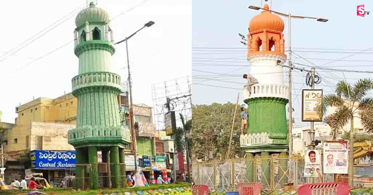 జిన్నా టవర్‌కు జాతీయా జెండా రంగులు