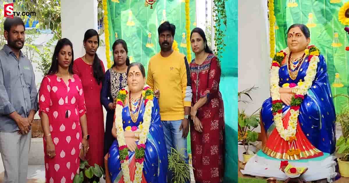 కరోనాతో చనిపోయిన అమ్మకి గుడి కట్టి పూజిస్తున్న కొడుకు!