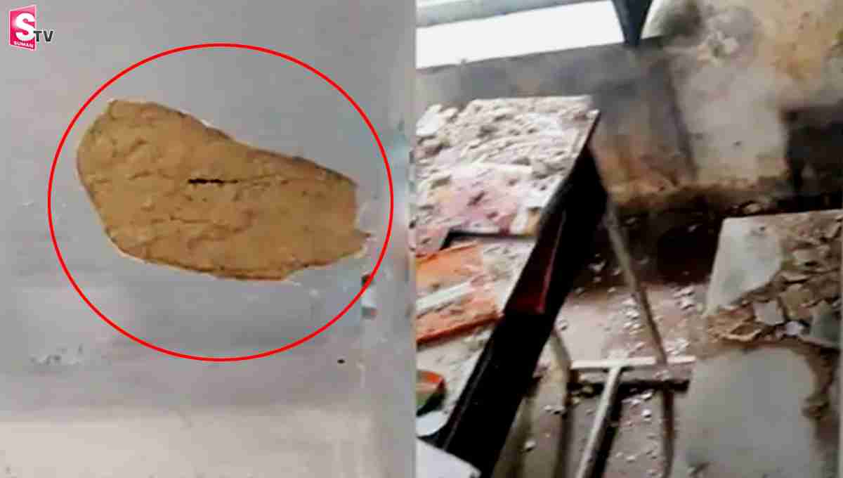 హైస్కూల్‌ లో ఊడిపడ్డ పెచ్చులు.. విద్యార్థులకు గాయాలు!
