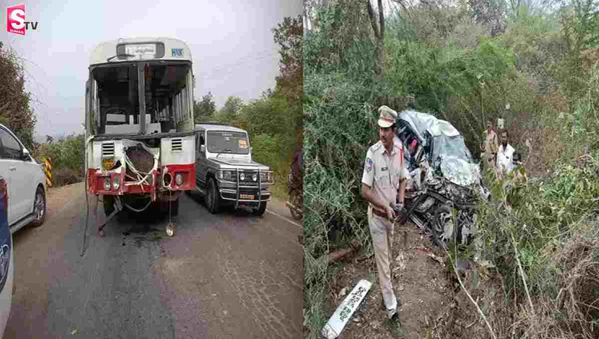 మేడారం జాత‌ర‌కు వెళ్తుండ‌గా ఘోర రోడ్డుప్ర‌మాదం..!