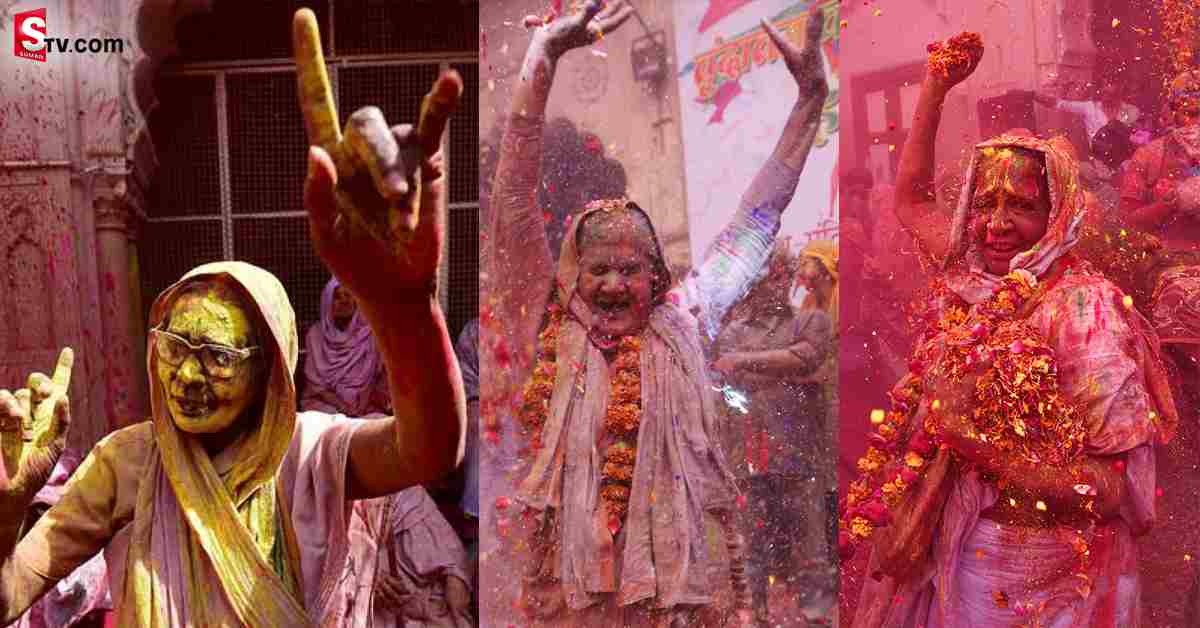 బృందావనంలో వితంతువుల రంగుల పండుగ..