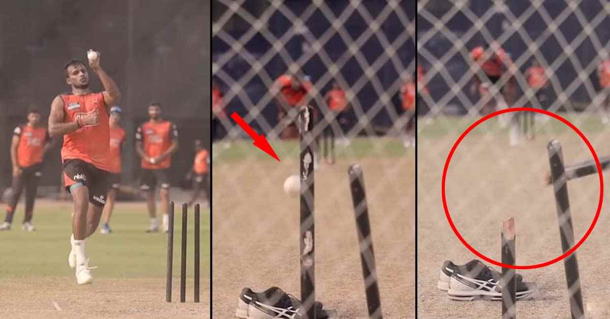 వీడియో వైరల్: SRH క్యాంప్ లో నటరాజన్ మెరుపులు!
