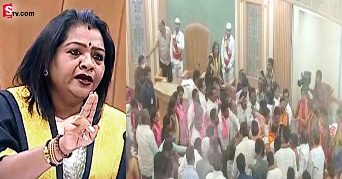 జీహెచ్‌ఎంసీ కౌన్సిల్‌ భేటీలో రచ్చరచ్చ.. టీఆర్‌ఎస్‌-బీజీపీ నేతల గొడవ