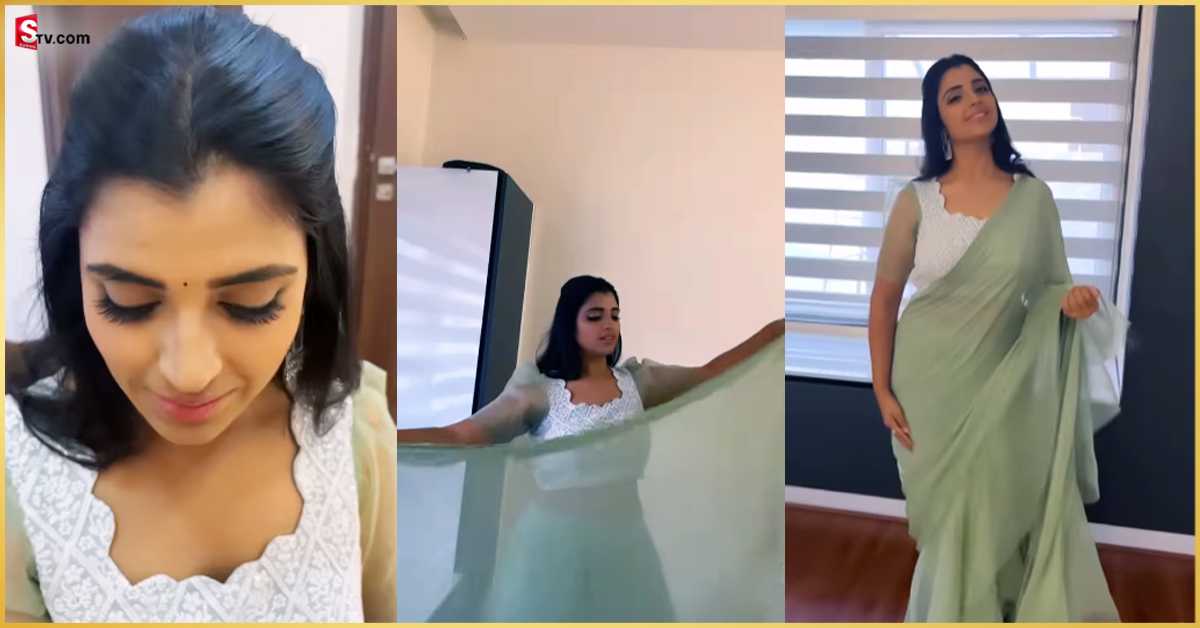 చీరకట్టులో యాంకర్ శ్యామల గ్లామర్ షో.. వీడియో వైరల్!
