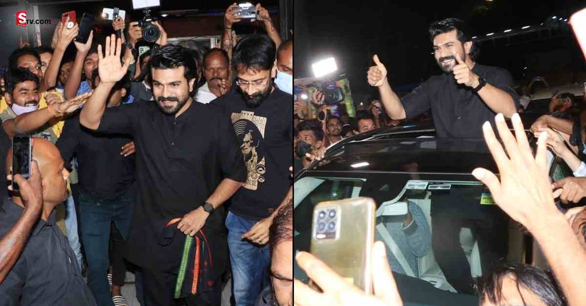 ఫ్యాన్స్‌ను సడెన్‌ సర్‌ప్రైజ్‌ చేసిన రామ్‌చరణ్‌..