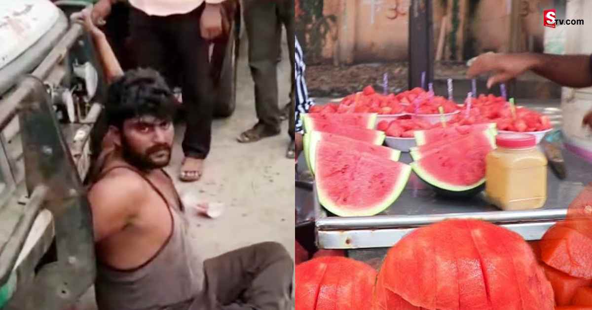 పండ్ల వ్యాపారిపై కానిస్టేబుల్  దాష్టీకం.. వీడియో వైరల్!