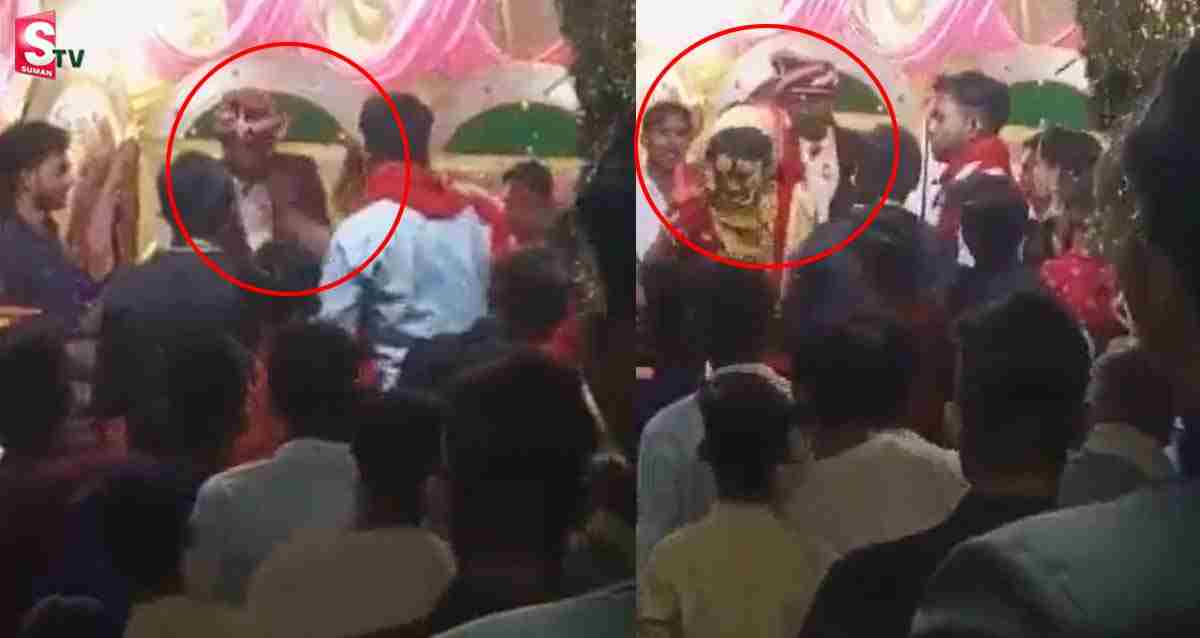 పెళ్లి కొడుకును చెప్పుతో కొట్టిన పెళ్లి కూతరు! వీడియో వైరల్