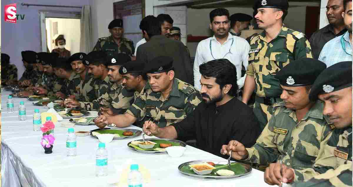 ఖాసా సరిహద్దుల్లో జవాన్లతో రామ్ చరణ్.. ఫోటోలు వైరల్!