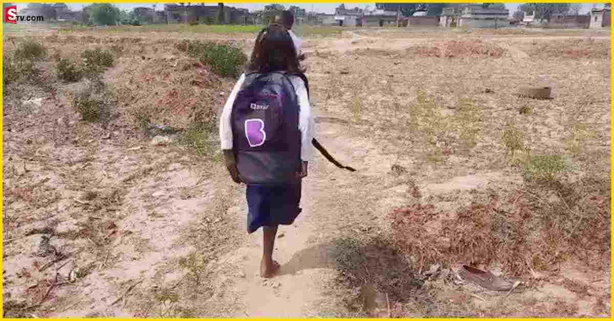 Bihar: చదువు కోసం చిన్నారి కష్టం.. ఒకే కాలుతో 1 కిలో మీటర్ ప్రయాణం!