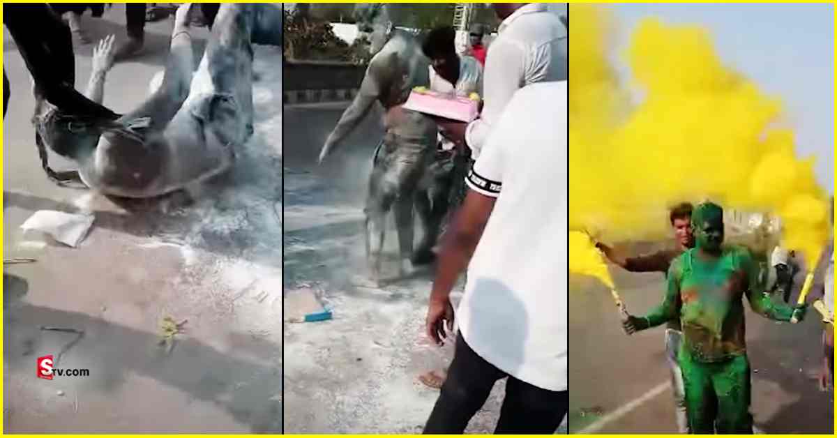 Birthday party: పిచ్చికి పరాకాష్ఠ.. శృతిమించిన బర్త్ డే బంప్స్! వీడియో వైరల్..