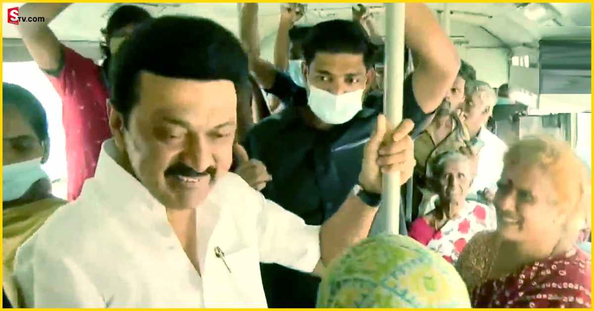 M. K. Stalin: ఆర్టీసీ బస్సులో ప్రయాణించిన ముఖ్యమంత్రి