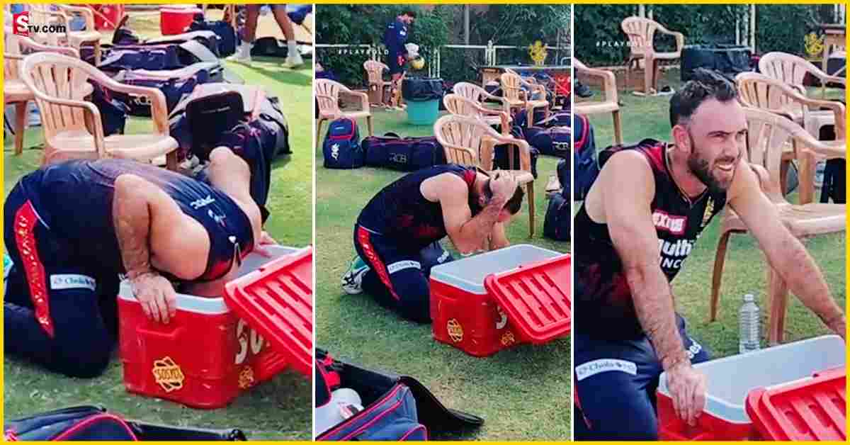 Glenn Maxwell: వేడికి తట్టుకోలేక ఐస్ నీళ్లలో తలపెట్టిన మాక్స్ వెల్.. వీడియో వైరల్!