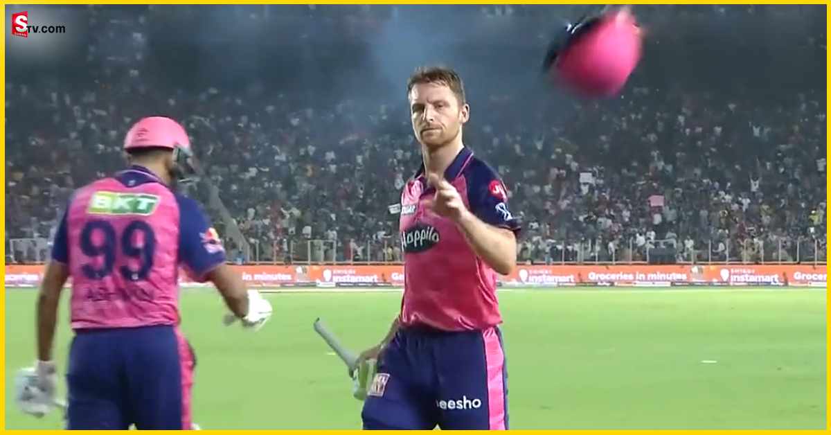 Jos Buttler: వీడియో: కట్టలు తెంచుకున్న కోపం.. హెల్మెట్‌ను విసిరికొట్టిన బట్లర్‌!