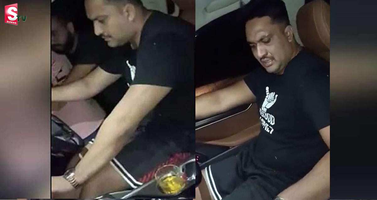 Madya Pradesh: ఫుల్లుగా తాగి మందు గ్లాసుతో మాజీ మంత్రి కొడుకు అరాచకం!