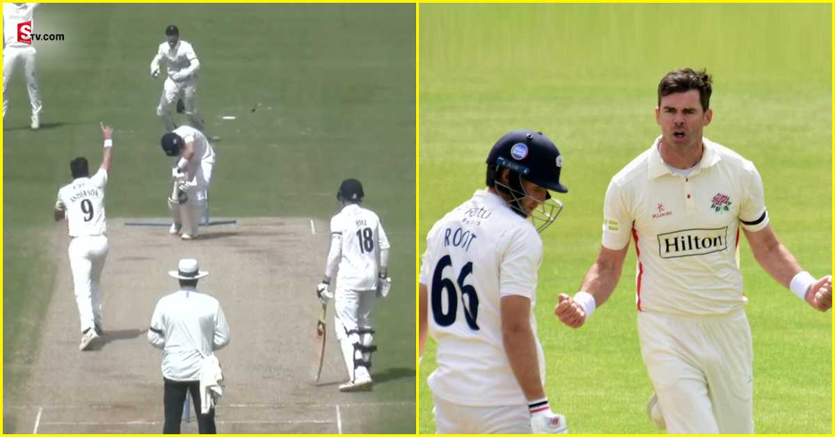 County Match: రూట్ పై ప్రతీకారం తీర్చుకున్న జేమ్స్ ఆండర్సన్! వీడియో వైరల్..