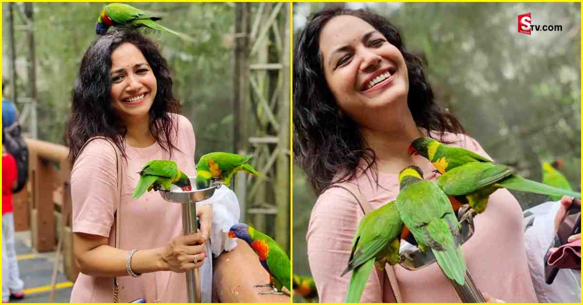 Singer Sunitha: చిలుకలతో సింగర్ సునీత ఆటలు! ఫొటోస్ వైరల్‌