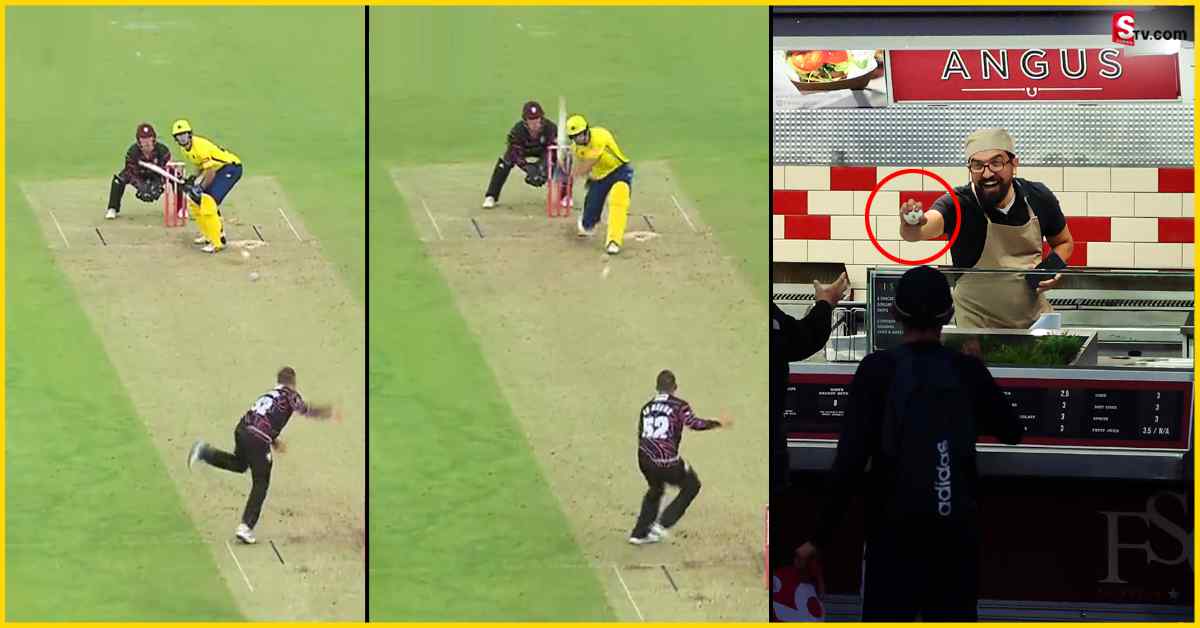 T-20 Blast: వీడియో: భారీ సిక్స్.. బర్గర్‌ వ్యాన్‌లోకి దూసుకెళ్లిన బంతి!