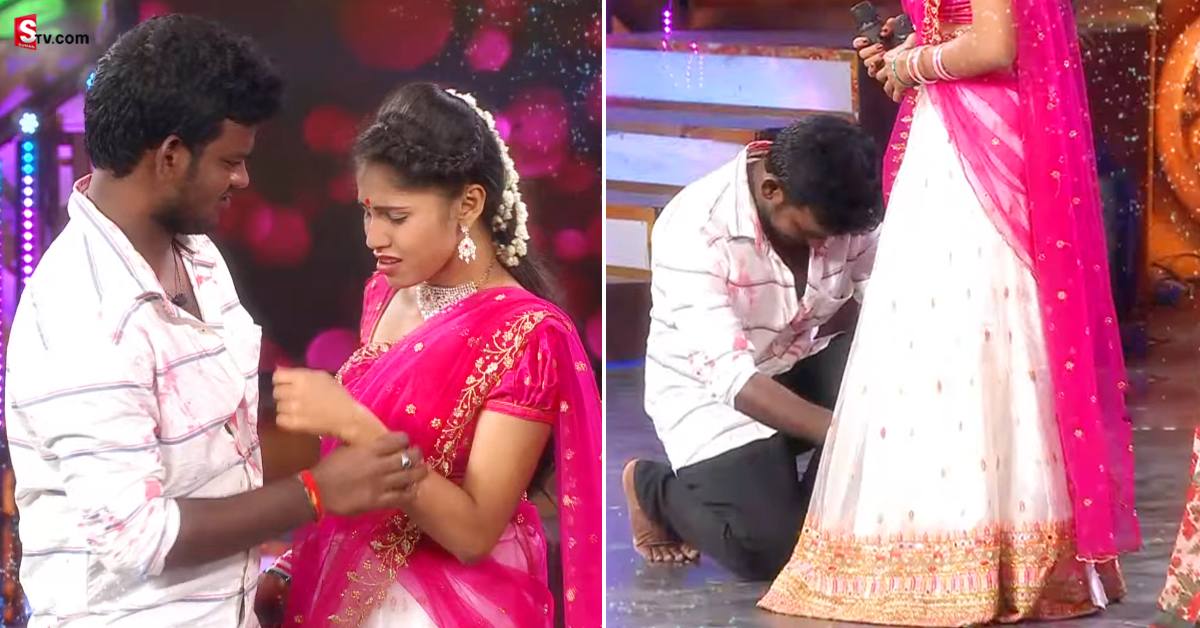 Sridevi Drama Company:స్టేజ్ పై భార్య కాళ్ళకి దండం పెట్టిన నూకరాజు! వీడియో వైరల్!
