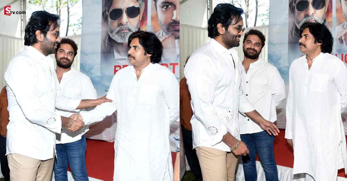 Pawan Kalyan: ఆప్యాయంగా పలకరించుకున్న పవన్ కళ్యాణ్- మంచు విష్ణు! ఫోటోలు వైరల్!