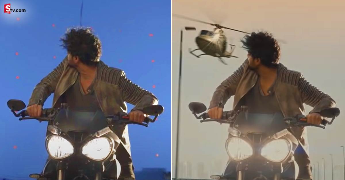 Saaho: సాహో మేకింగ్ వీడియో వైరల్.. ఆ మాస్ సీన్ లో హెలికాఫ్టర్ లేదా..?