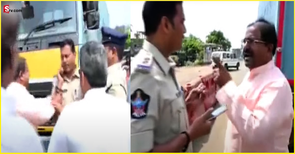 Somu Veerraju: బీజేపీ పర్యటనలో తీవ్ర ఉద్రిక్తత.. SI ని తోసేసిన సోము వీర్రాజు