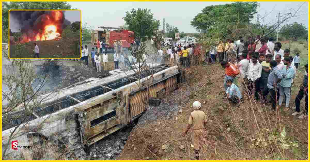 Road Accident: హైదరాబాద్‌ వస్తున్న బస్సులో చెలరేగిన మంటలు.. 8మంది మృతి!